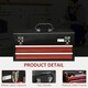 image 3 of DURHAND Lockable 2 Drawer Tool Chest with Ball Bearing Slide Drawers Black Black | Red