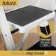 image 6 of Futura 2 Step Ladder White, Heavy-Duty Steel Folding Home DIY Step Stool with Wide Non-Slip Steps & Anti Slip Feet 150kg Capacity