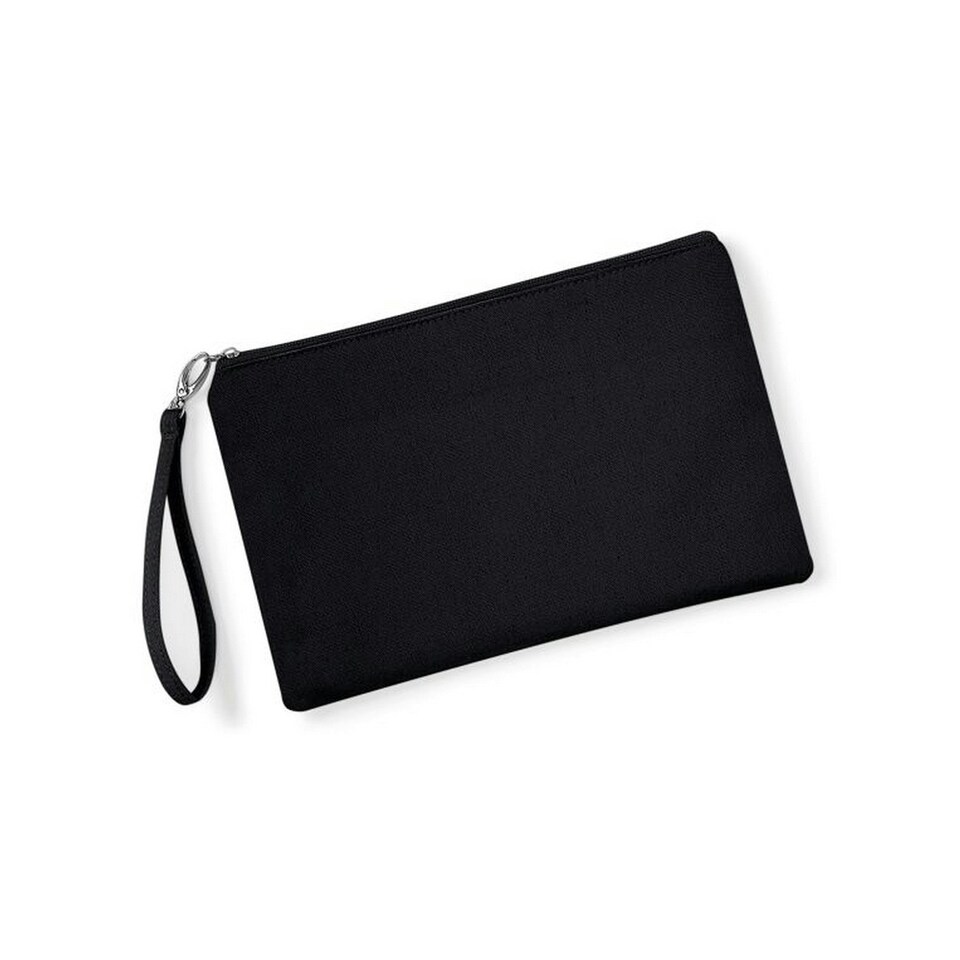 Westford Mill Canvas Wristlet Pouch - Black/Black - One Size Black