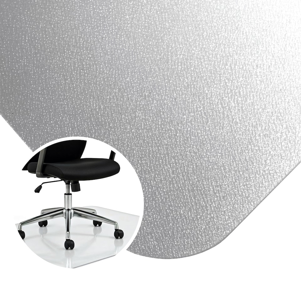 image 1 of Hometex Premium Polycarbonate Chair Mat for Hard Floors - Rectangular 90 x 120cm