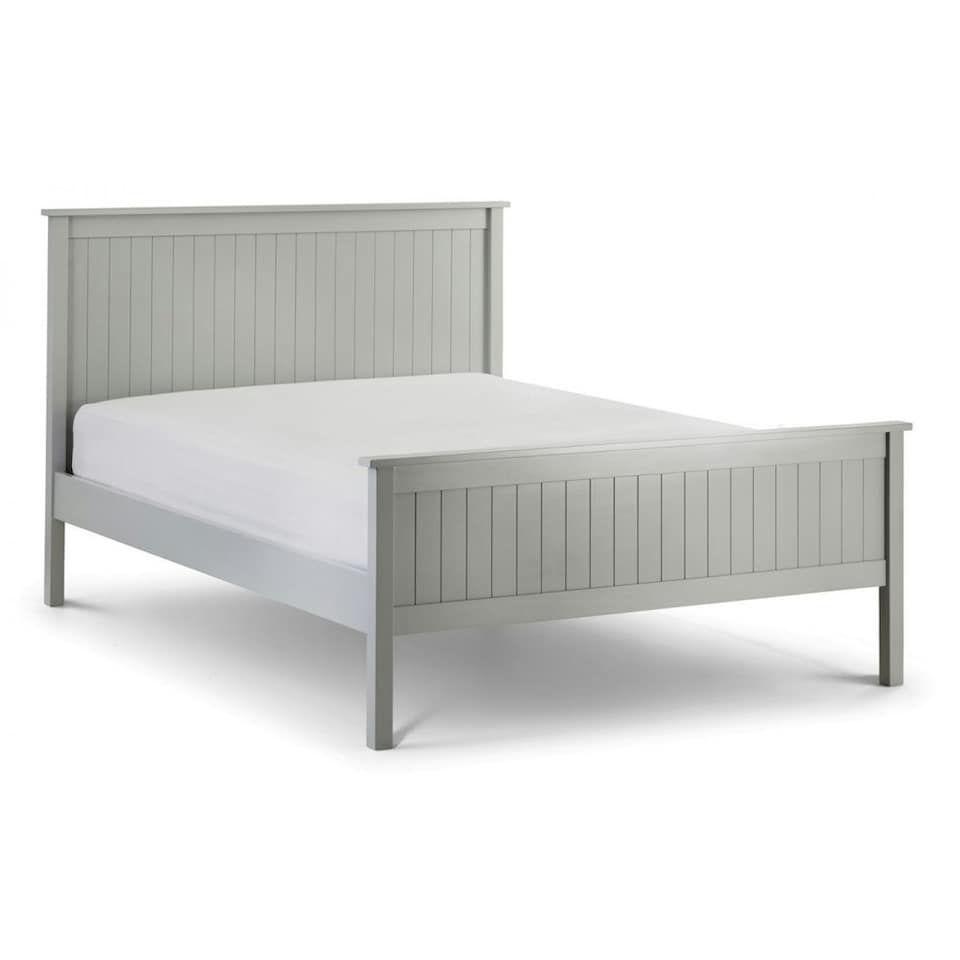 image 1 of New England Dove Grey Lacquer Bed Frame - Double 4'6" (135cm)
