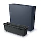 image 4 of 58cm Urbi Case Tall Rectangular Planter | Black | Black & Set of 1 | 1