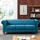 image 2 of Pelham 3 Seat Velvet Sofa - Teal