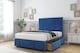image 3 of Sloomy Lisbon Navy Plush Divan Bed With Mattress 2 Drawers Left Side With 54" Floor Standing Headboard & 12" Matching Footboard 4'6 Double | Blue | Navy | Double | 1