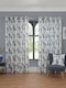 image 1 of Bamford - Fully Lined Abstract Curtains - Eyelet - Polycotton (Cobalt, 46'' x 54'' - 117cm x 137cm (Pair)) | Blue | Cobalt | (W) 117cm x (L) 137cm