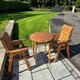 image 3 of Thatcham Two Seater Outdoor Dinner Set - Timber - L100 x W220 x H98 cm