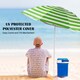 image 5 of Beach Tilting Parasol Umbrella 1.7m UV Protection Sun Shade for Patio, Garden & Outdoor Green