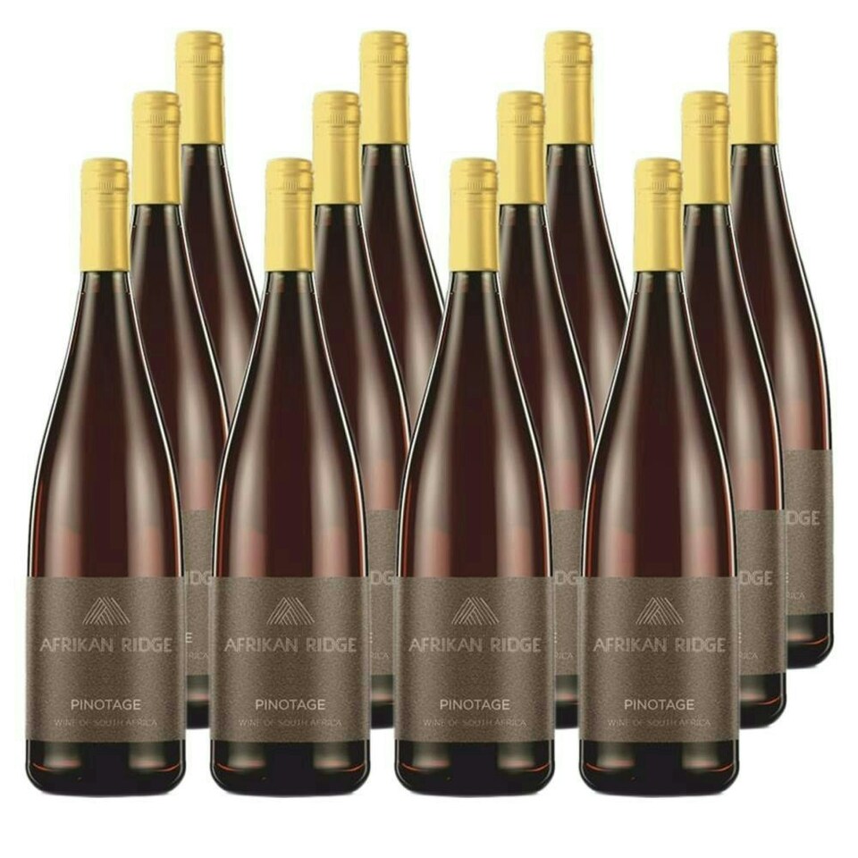 Case of 12 Afrikan Ridge Pinotage 75cl Red Wine
