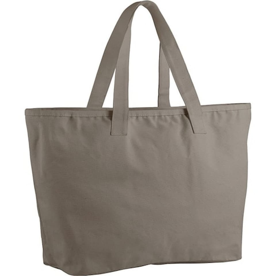 image 1 of Westford Mill Canvas Heavy Duty Tote Bag - Mushroom - One Size