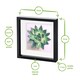 image 4 of Nicola Spring 10 x 10" Photo Frame - White/Black Mount - 3D Photo Frame Picture Frame Box Portrait Display Case (53 x 53cm)