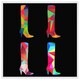 image 1 of Geometric boots (Picutre Frame) White | S