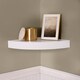 image 2 of OHS Ribbed Corner Shelf Wall Mounted Storage Space Saving Modern