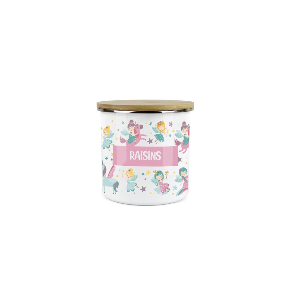 image 1 of Unicorn Fairies Childrens Mini Snack Pot - Raisins