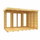 image 2 of 10ft x 5ft Pent Summer House (Full Height Window) - Wood - L147 x W302 x H201 cm | Brown