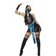 image 2 of Fever Womens/Ladies Ninja Costume Set - Black/Blue - M M