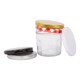 image 4 of Argon Tableware Glass Jam Jars with Lids - 130ml - Pack of 6