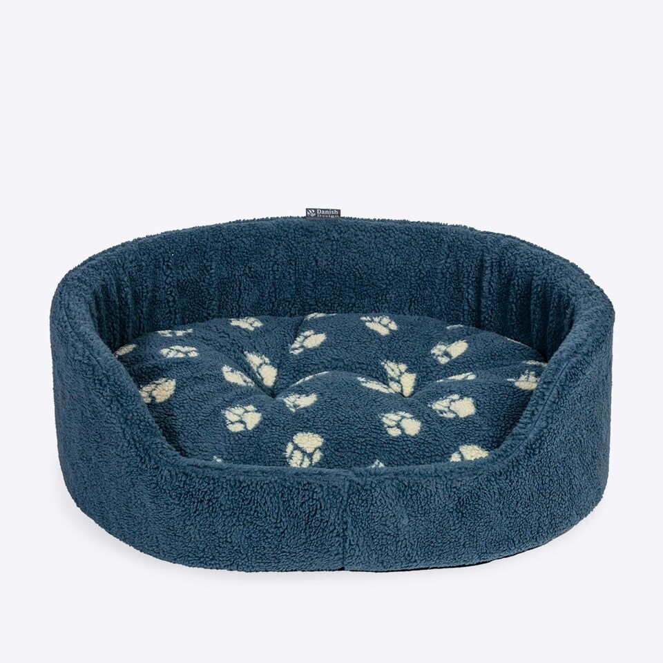 image 1 of Fleece Harbour Paw Slumber Bed 35"
