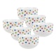 image 1 of Polka Dots Ceramic Bowl - Set of 6
