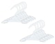image 4 of Sophia's by Teamson Kids 7 1/2in White Plastic Hangers 10 Pack Set for 18in Dolls
