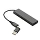 image 4 of XD Xclusive Terra Recycled Aluminium USB 2.0 Hub - Grey - One Size