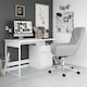 image 4 of Bridport Office Writing Desk in White | White | White
