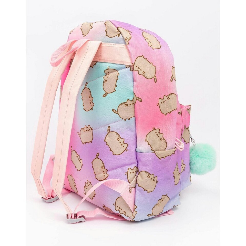 image 1 of Pusheen Ombre All-Over Print Backpack - Pink/Purple/Blue - One Size