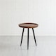 image 4 of Chervey Round Solid Mango Wood Side Table with Tri-Pin Legs Small