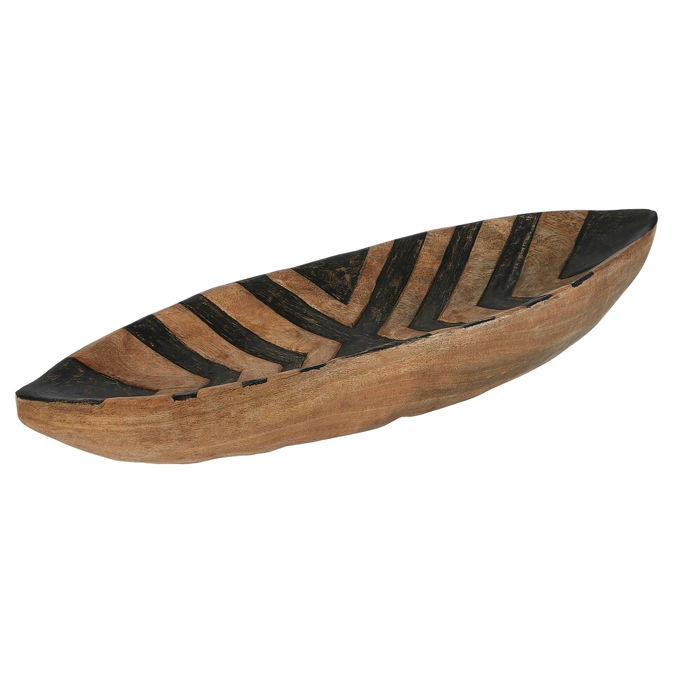 image 1 of Bantu Tribal Wooden Bowl Cream