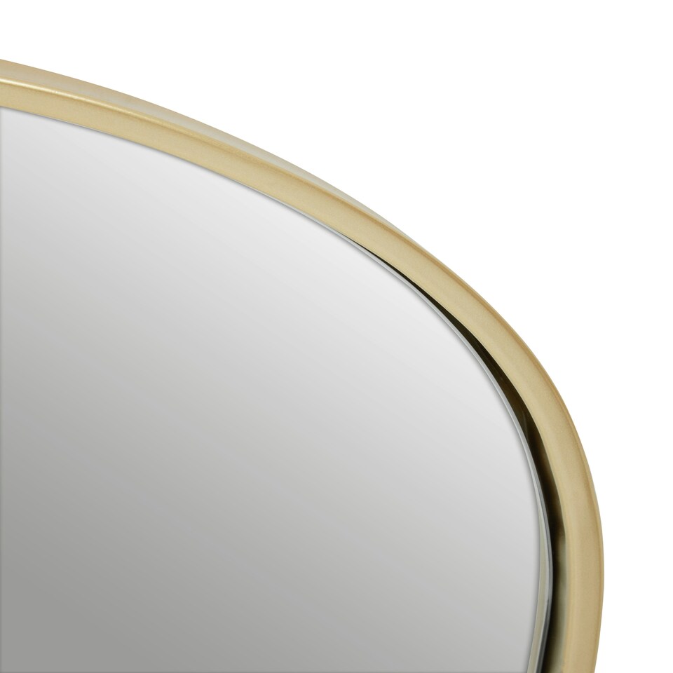 image 1 of Trento Gold Finish Arched Wall Mirror Gold