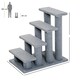 image 7 of PawHut Dog Steps for Bed 4 Step Pet Stairs for Sofa Dog Cat Climb Ladder Grey