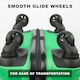 image 5 of A2B Exodus 30 Inch Hard Shell Hold Suitcase, 4 Wheel Travel Luggage - Green