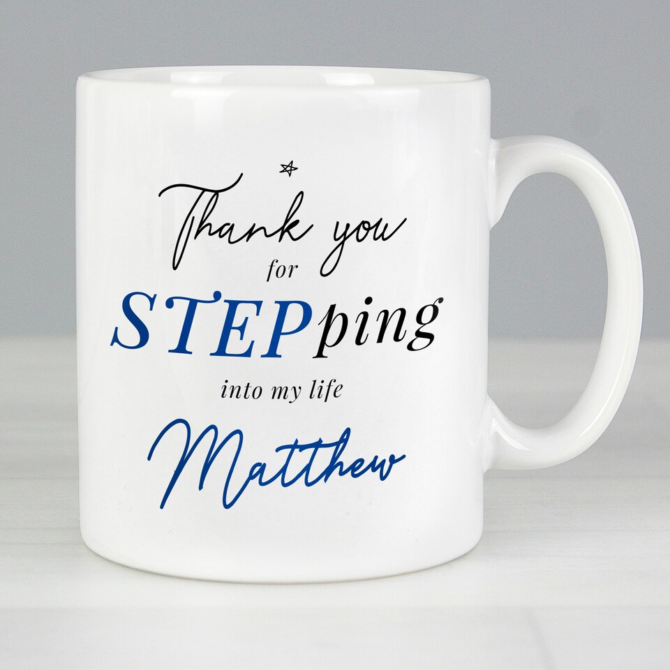 image 1 of Personalised Step Dad Mug White