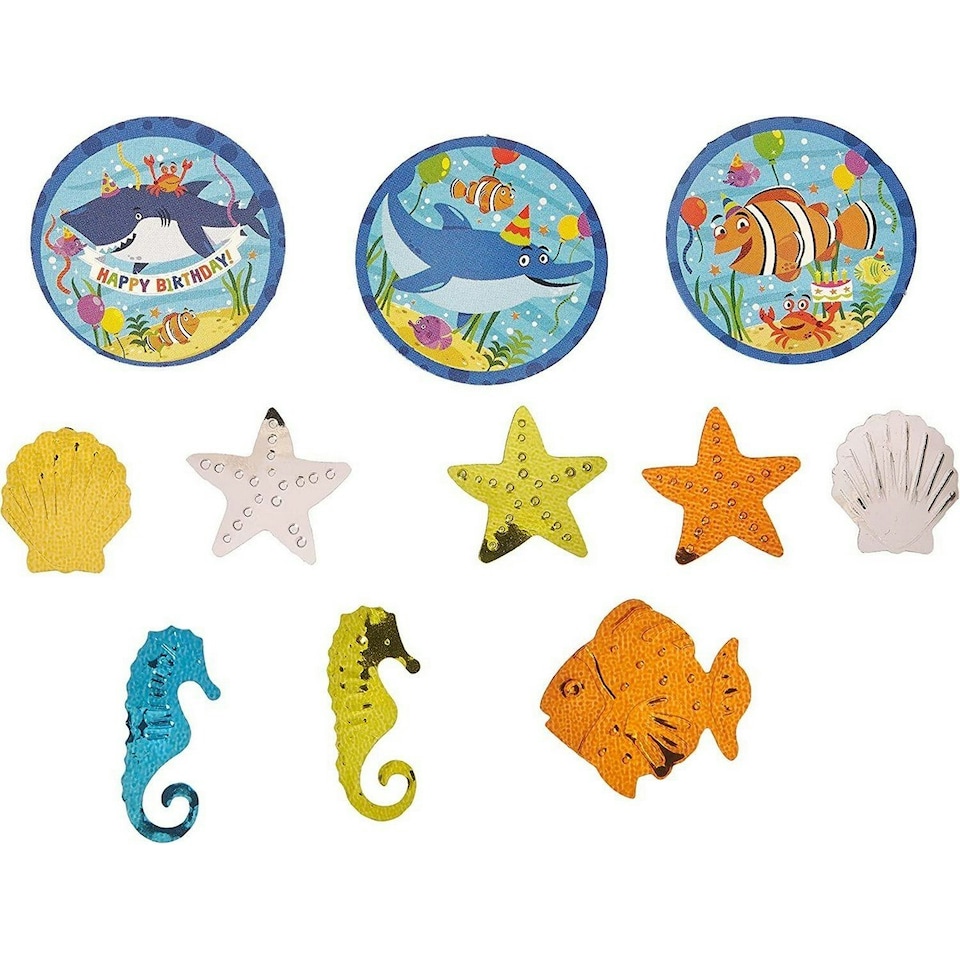Amscan Sea Creatures Confetti - Multicoloured - One Size
