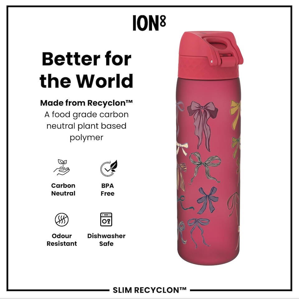 image 1 of Leak Proof Slim Water Bottle, BPA Free, 500ml (18oz)