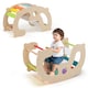 image 4 of COSTWAY Kids 2-in-1 Rocking Horse Arch Montessori Climbing Toys  Rocker