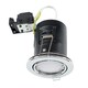 image 1 of ValueLights 6 Pack Fire Rated Polished Chrome Tiltable GU10 Recessed Ceiling Downlights