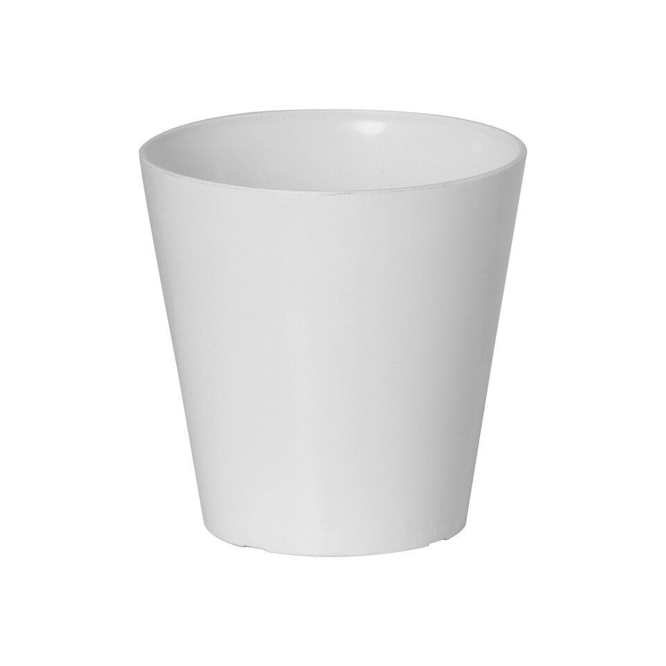 image 1 of Studio 4x 14cm Round Plastic Planter White