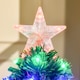 image 8 of HOMCOM 3 Feet Prelit Artificial Christmas Tree with MultiColoured Fiber Optic LED Light, Holiday Home Xmas Decoration, Green