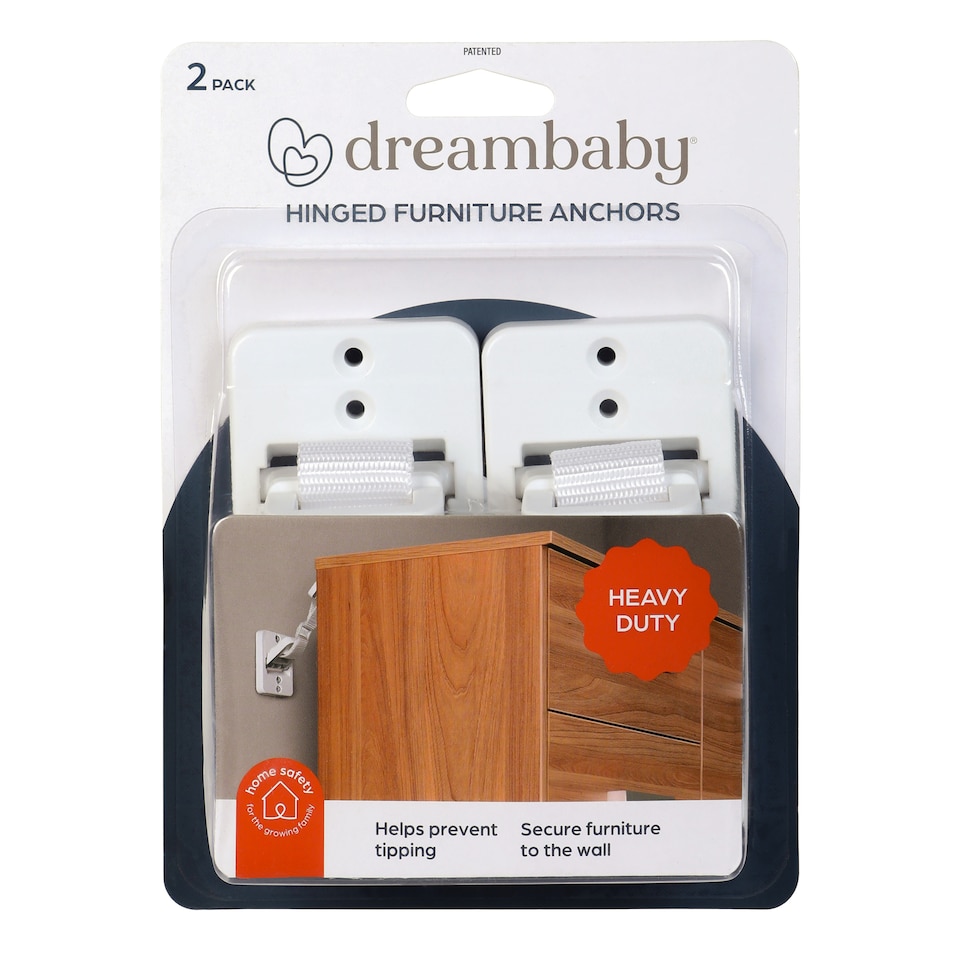 image 1 of Dreambaby Hinged Furniture Anchors