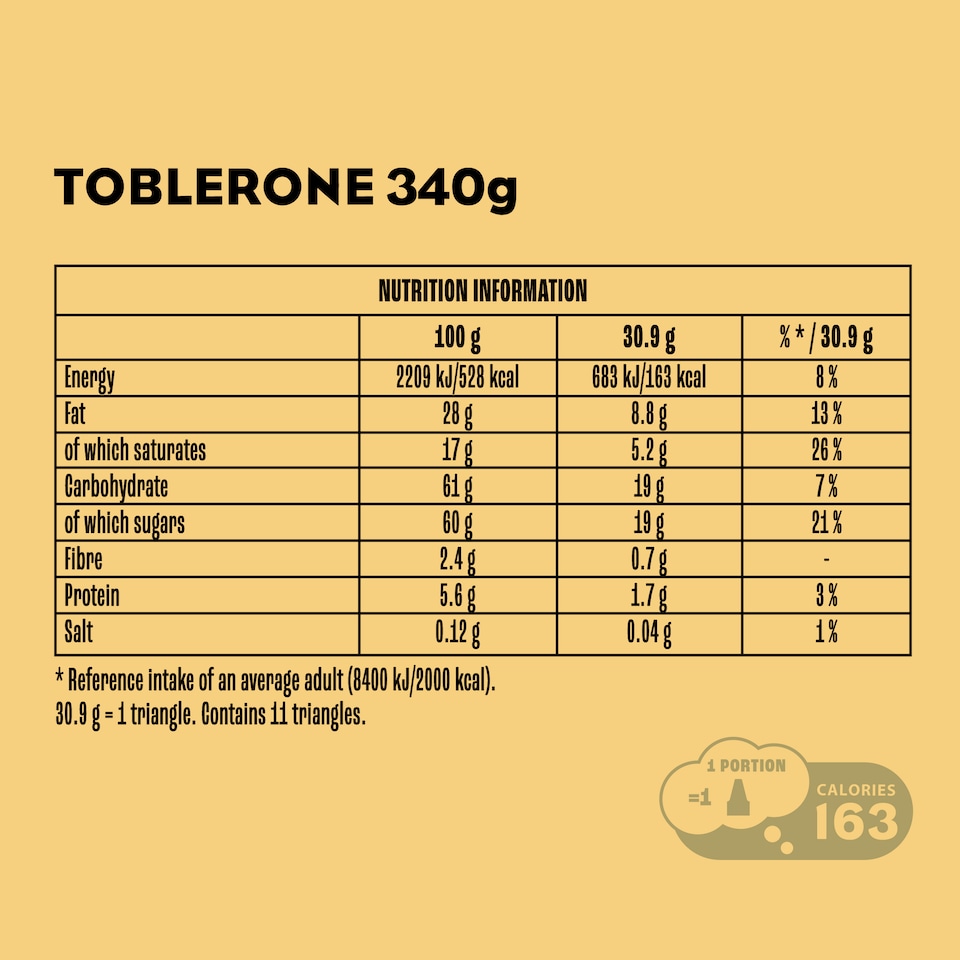 image 1 of Toblerone Best Brother Milk Chocolate Gift Bar 340g