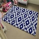 image 4 of Tribal Art Ikat Ogee in traditional classic blue (Rug) Blue | Large: 140x200cm