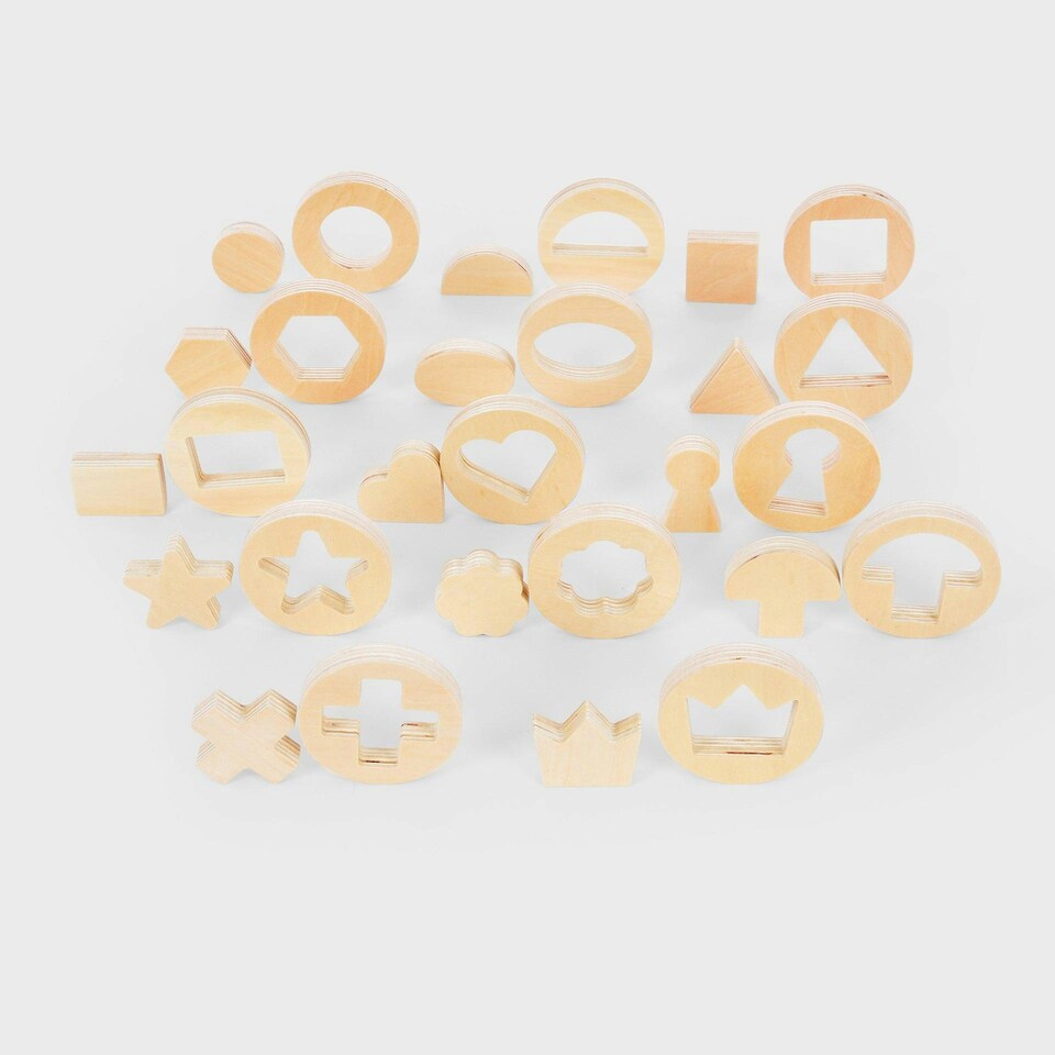 image 1 of Inside Outside Wooden Shapes