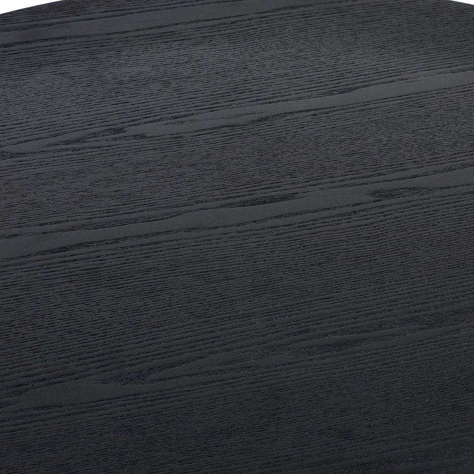 image 1 of Louis Fluted Round Coffee Table - Black