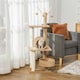 image 6 of PawHut 121cm Cat Tree Tower Activity Centre with Scratching Post Brown