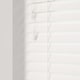 image 2 of 225cm Ultra White Gloss Wooden Venetian Blinds With Strings (130cm drop) | White | White