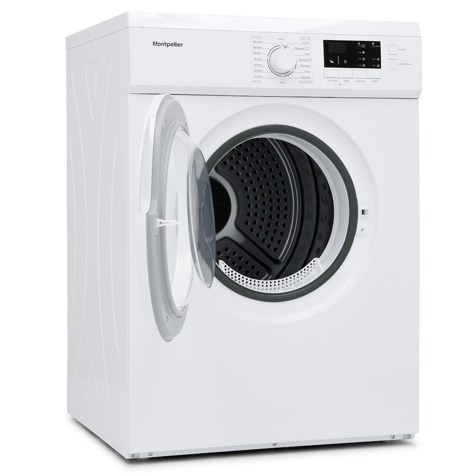 image 1 of Montpellier MVSD7W 7kg Tumble Dryer Vented Sensor Drying White