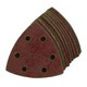 image 2 of 90mm Triangular Sanding Abrasive Discs Pads Hook Loop Backing 120 Grit 250pk