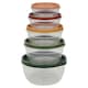 image 1 of 5Pcs Plastic Food Storage Containers & Airtight Lids Microwave Freezer Safe Sets | Multi | Multicoloured | 3x Round Sets