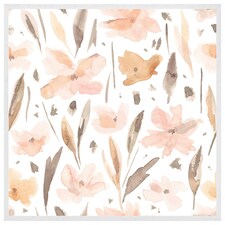 Pink watercolour (Picture Frame) White | S