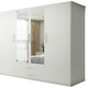 image 5 of Stylish 171cm Hinged Wardrobe with Double Mirrors, 2 Drawers & Large Hanging Space Brown | Oak171cm